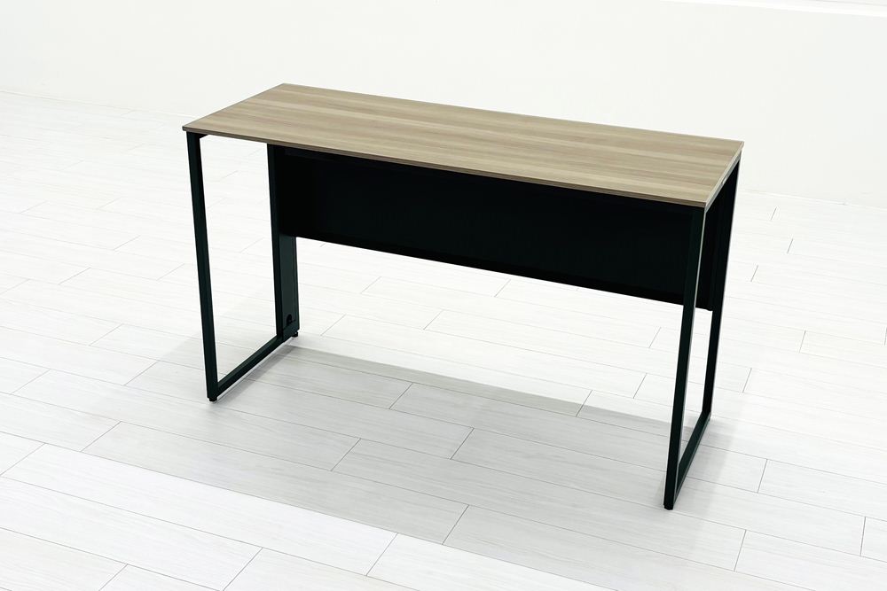 オカムラ ソリスト SOLISTE 平机 中古 中古オフィス家具 事務机 1200/450/720 プライズウッドミディアム/ダークグリーンの画像