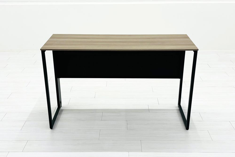 オカムラ ソリスト SOLISTE 平机 中古 中古オフィス家具 事務机 1200/450/720 プライズウッドミディアム/ダークグリーンの画像
