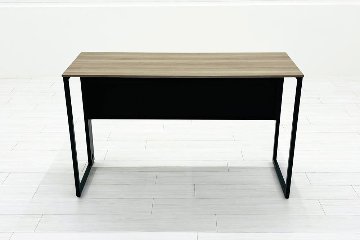 オカムラ ソリスト SOLISTE 平机 中古 中古オフィス家具 事務机 1200/450/720 プライズウッドミディアム/ダークグリーンの画像