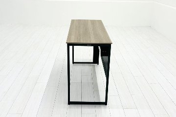 オカムラ ソリスト SOLISTE 平机 中古 中古オフィス家具 事務机 1200/450/720 プライズウッドミディアム/ダークグリーンの画像