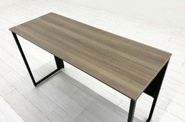 オカムラ ソリスト SOLISTE 平机 中古 中古オフィス家具 事務机 1200/450/720 プライズウッドミディアム/ダークグリーンの画像