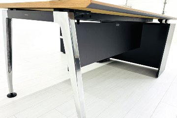 【ポリッシュ脚ピカピカ磨き有！】 SAIBI コクヨ サイビ L型デスク 中古 エグゼクティブデスク マネージメントデスク 中古オフィス家具 1900/1800/720の画像