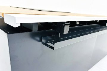 【ポリッシュ脚ピカピカ磨き有！】 SAIBI コクヨ サイビ L型デスク 中古 エグゼクティブデスク マネージメントデスク 中古オフィス家具 1900/1800/720の画像