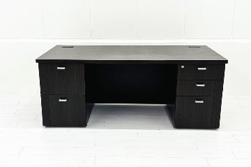 コクヨ マネージメントデスク 役員デスク 中古 両袖机 幅1800 S350シリーズ 役員家具 中古オフィス家具 1800/850/720の画像