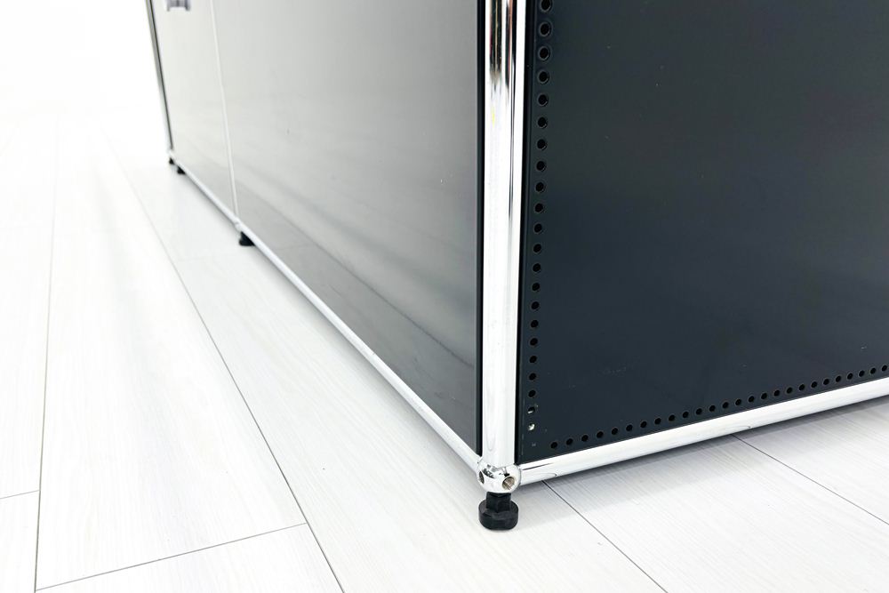 USMハラー キャビネット 3連3段 ブラック | 中古オフィス家具専門店の