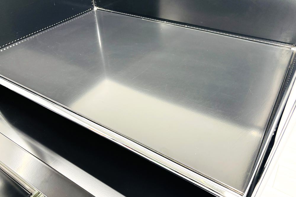 USMハラー 中古 サイドボード ハラーシステム USM Haller キャビネット 3連3段 中古オフィス家具 ブラック 1700/520/1100の画像