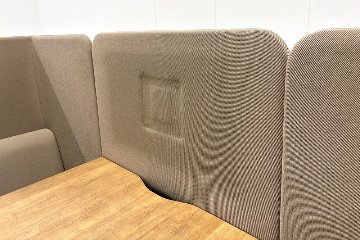 ソファブース イトーキ ノットワーク 中古 knot Work セミクローズ型 中古オフィス家具 2350/1850/1300の画像