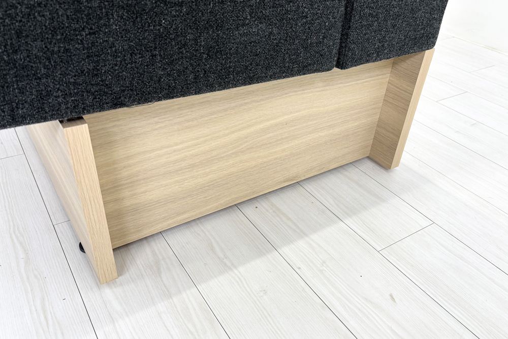 コクヨ デイズオフィス ワイヤードソファー 中古 デイズバウンダリー 3Pソファ DAYS OFFICE 中古オフィス家具 1500/740/730 グレーの画像