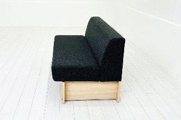 コクヨ デイズオフィス ワイヤードソファー 中古 デイズバウンダリー 3Pソファ DAYS OFFICE 中古オフィス家具 1500/740/730 グレーの画像