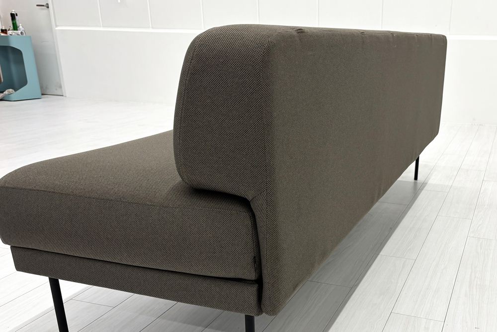 コクヨ ロビーソファー 中古 3人用ソファ 中古オフィス家具 2100/670/750 ブラウン系色の画像