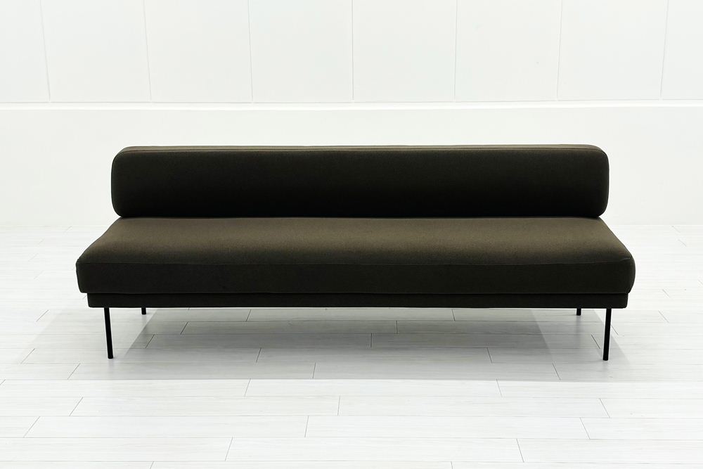 コクヨ ロビーソファー 中古 3人用ソファ 中古オフィス家具 2100/670/750 ブラウン系色の画像