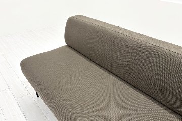 コクヨ ロビーソファー 中古 3人用ソファ 中古オフィス家具 2100/670/750 ブラウン系色の画像