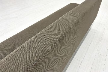 コクヨ ロビーソファー 中古 3人用ソファ 中古オフィス家具 2100/670/750 ブラウン系色の画像