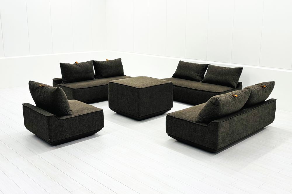 【5点セット】 コクヨ リクライニングソファー メッティ METTI 中古 中古オフィス家具 ブラウン系色 定価122万の画像