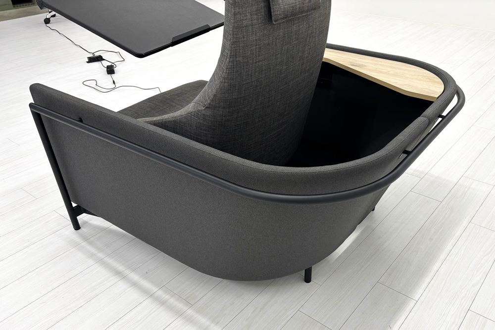 コクヨ ソロワークブース ドップ コンパクトタイプ 中古 dop 1人用ソファ 中古オフィス家具 ラウンジチェア 1170/1285/900の画像