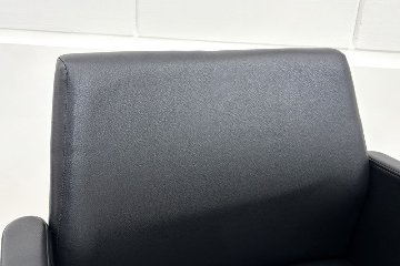 オカムラ 8346Mシリーズ ミーティングチェア 【4脚セット】 多目的チェア 中古オフィス家具 応接椅子 上下昇降タイプ ブラックの画像