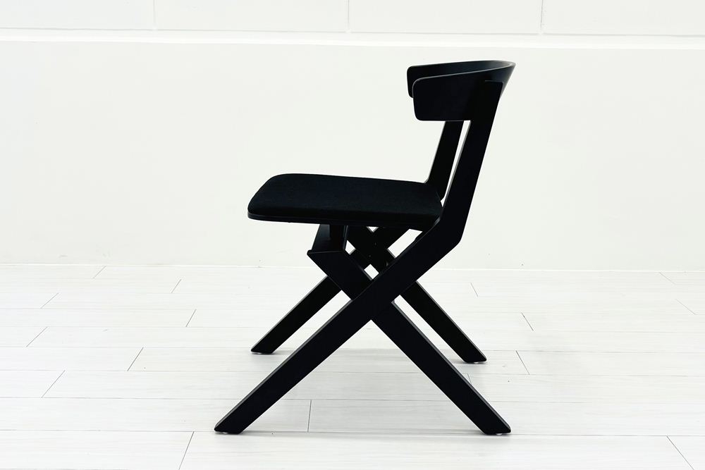 【4脚セット】 コクヨ デイズオフィス ウッドサイド 中古 ミーティングチェア DAYS OFFICE wood side 中古オフィス家具 ブラックの画像