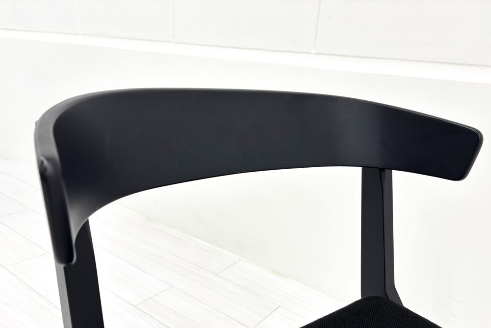 【4脚セット】 コクヨ デイズオフィス ウッドサイド 中古 ミーティングチェア DAYS OFFICE wood side 中古オフィス家具 ブラックの画像