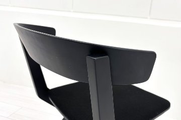 【4脚セット】 コクヨ デイズオフィス ウッドサイド 中古 ミーティングチェア DAYS OFFICE wood side 中古オフィス家具 ブラックの画像
