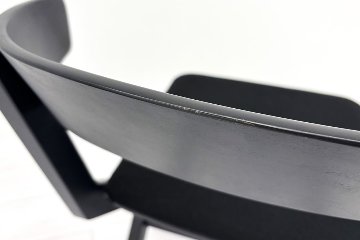 【4脚セット】 コクヨ デイズオフィス ウッドサイド 中古 ミーティングチェア DAYS OFFICE wood side 中古オフィス家具 ブラックの画像