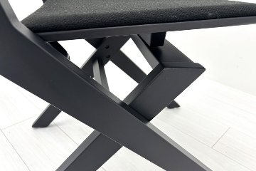 【4脚セット】 コクヨ デイズオフィス ウッドサイド 中古 ミーティングチェア DAYS OFFICE wood side 中古オフィス家具 ブラックの画像