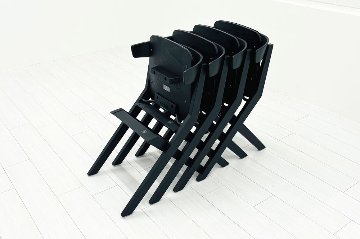 【4脚セット】 コクヨ デイズオフィス ウッドサイド 中古 ミーティングチェア DAYS OFFICE wood side 中古オフィス家具 ブラックの画像