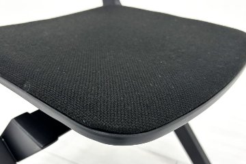 【4脚セット】 コクヨ デイズオフィス ウッドサイド 中古 ミーティングチェア DAYS OFFICE wood side 中古オフィス家具 ブラックの画像