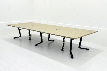 イトーキ DFテーブル 中古 幅4000 ミーティングテーブル 大型会議テーブル 中古オフィス家具 4000/1500/720の画像