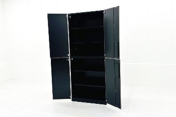コクヨ エディア 中古キャビネット 両開き書庫 【上下セット】 収納家具 中古オフィス家具 900/500/2170の画像