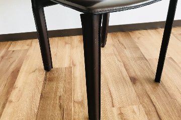 【4脚セット】中古 ダイニングチェア 中古オフィス家具 合皮 ミーティングチェア ブラウン 椅子 チェア画像