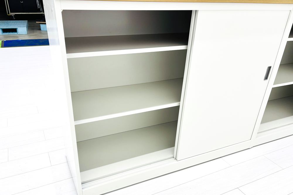 【4点セット】イトーキ NJカウンター ロビーカウンター ハイカウンター 中古 受付カウンター 中古オフィス家具 2955/1450/950の画像