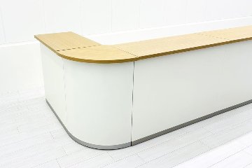 【4点セット】イトーキ NJカウンター ロビーカウンター ハイカウンター 中古 受付カウンター 中古オフィス家具 2955/1450/950の画像