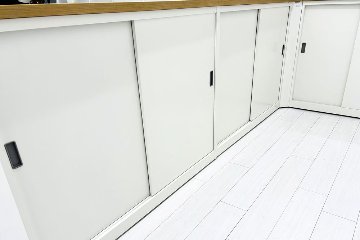 【4点セット】イトーキ NJカウンター ロビーカウンター ハイカウンター 中古 受付カウンター 中古オフィス家具 2955/1450/950の画像