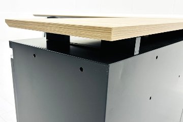 コクヨ サイビ L型デスク 中古 幅1600 エグゼクティブデスク マネージメントデスク 中古オフィス家具 1600/1600/720 右キャビの画像