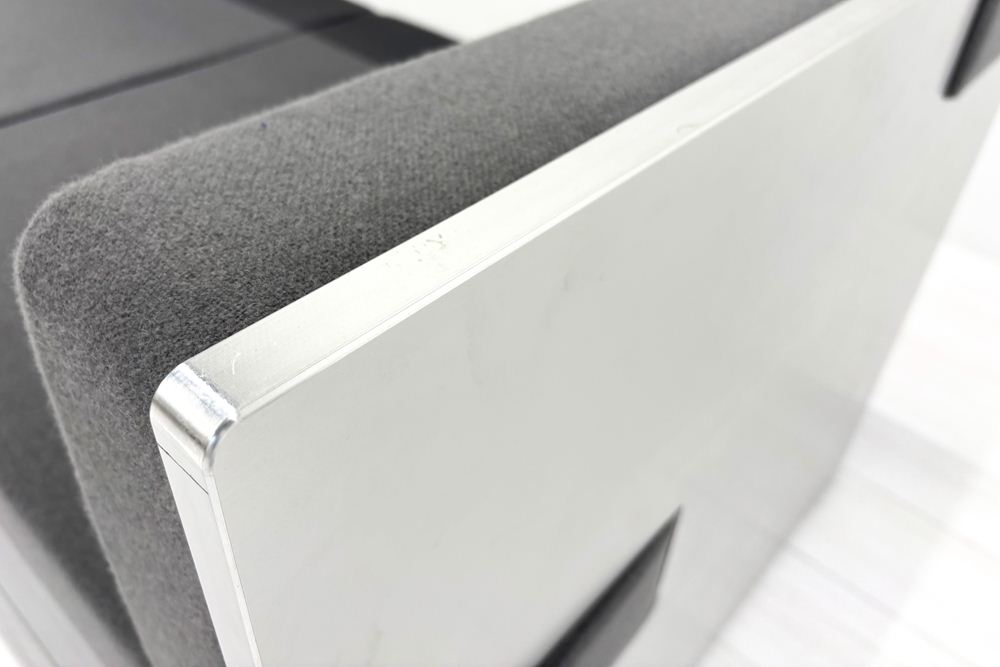 コクヨ アニカ ロビーベンチ 中古 ANIKA 長椅子 ロビーソファ 中古オフィス家具 2100/670/750 グレーの画像