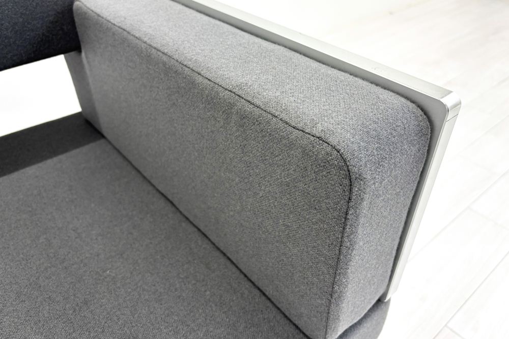 コクヨ アニカ ロビーベンチ 中古 ANIKA 長椅子 ロビーソファ 中古オフィス家具 2100/670/750 グレーの画像