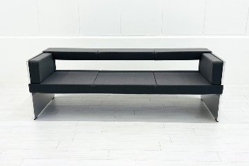 コクヨ アニカ ロビーベンチ 中古 ANIKA 長椅子 ロビーソファ 中古オフィス家具 2100/670/750 グレーの画像