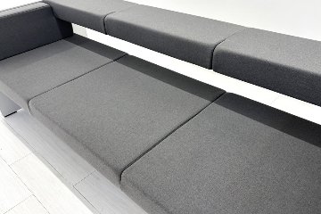 コクヨ アニカ ロビーベンチ 中古 ANIKA 長椅子 ロビーソファ 中古オフィス家具 2100/670/750 グレーの画像