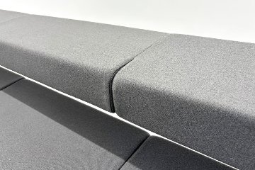 コクヨ アニカ ロビーベンチ 中古 ANIKA 長椅子 ロビーソファ 中古オフィス家具 2100/670/750 グレーの画像
