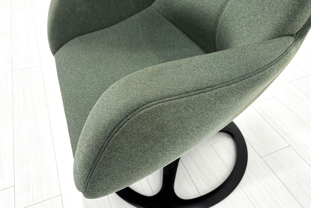 オカムラ ライブス ミーティングチェア 中古 多目的チェア パーソナルチェア Lives Personal Chair 中古オフィス家具 ダークグリーンの画像