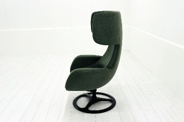 オカムラ ライブス ミーティングチェア 中古 多目的チェア パーソナルチェア Lives Personal Chair 中古オフィス家具 ダークグリーンの画像