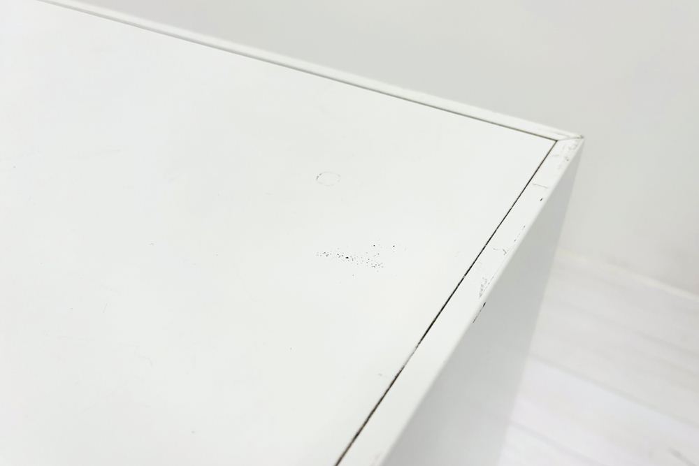 2段ラテラル書庫 中古 スチール書庫 ハイパーストレージ 内田洋行 UCHIDA キャビネット 中古オフィス家具 ホワイト 900/450/755の画像