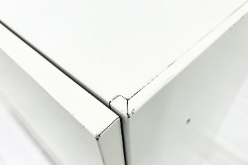 2段ラテラル書庫 中古 スチール書庫 ハイパーストレージ 内田洋行 UCHIDA キャビネット 中古オフィス家具 ホワイト 900/450/755の画像