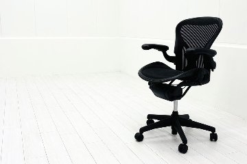 【シリンダー交換済】 ハーマンミラー アーロンチェア Aサイズ 中古 フル装備 ポスチャーフィット Herman miller Aeron Chair 中古オフィス家具 肘レバーの画像