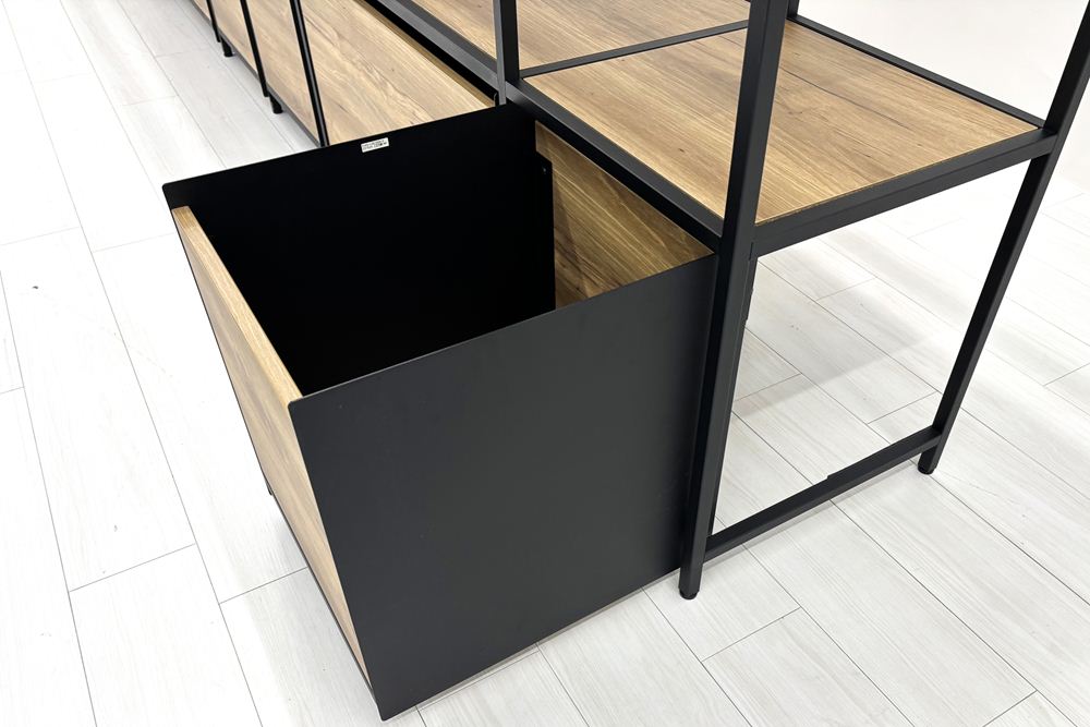 コクヨ ジューク 中古 キャビネット 仕切りシェルフ オープン書庫 収納家具 中古オフィス家具 4950/430/2130の画像