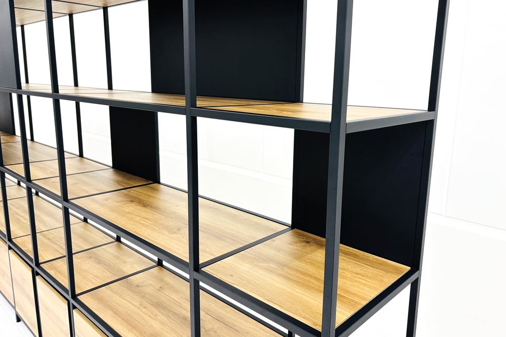 コクヨ ジューク 中古 キャビネット 仕切りシェルフ オープン書庫 収納家具 中古オフィス家具 4950/430/2130の画像