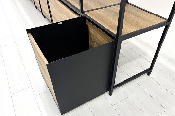 コクヨ ジューク 中古 キャビネット 仕切りシェルフ オープン書庫 収納家具 中古オフィス家具 4950/430/2130の画像