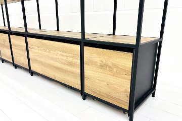 コクヨ ジューク 中古 キャビネット 仕切りシェルフ オープン書庫 収納家具 中古オフィス家具 4950/430/2130の画像