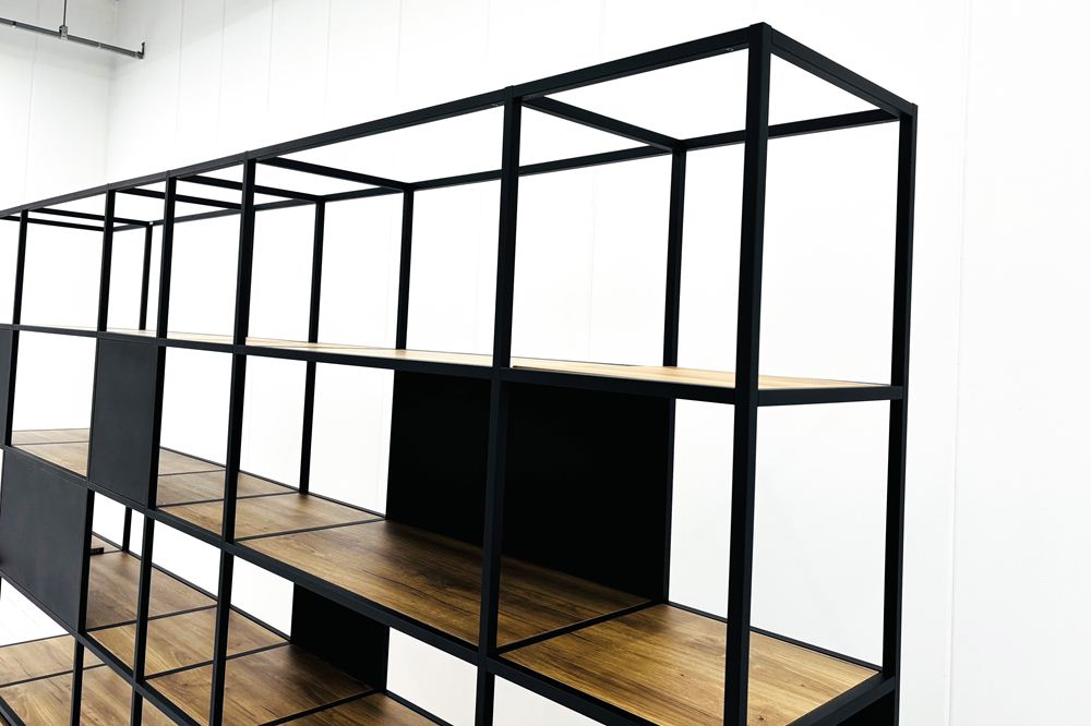 コクヨ ジューク 中古 キャビネット 仕切りシェルフ オープン書庫 収納家具 中古オフィス家具 3300/430/2130の画像