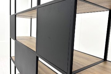 コクヨ ジューク 中古 キャビネット 仕切りシェルフ オープン書庫 収納家具 中古オフィス家具 3300/430/2130の画像
